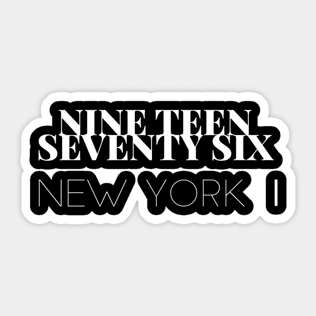NY Birth Year Sticker by Reactionforce